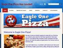 Tablet Screenshot of eagleonepizza.com